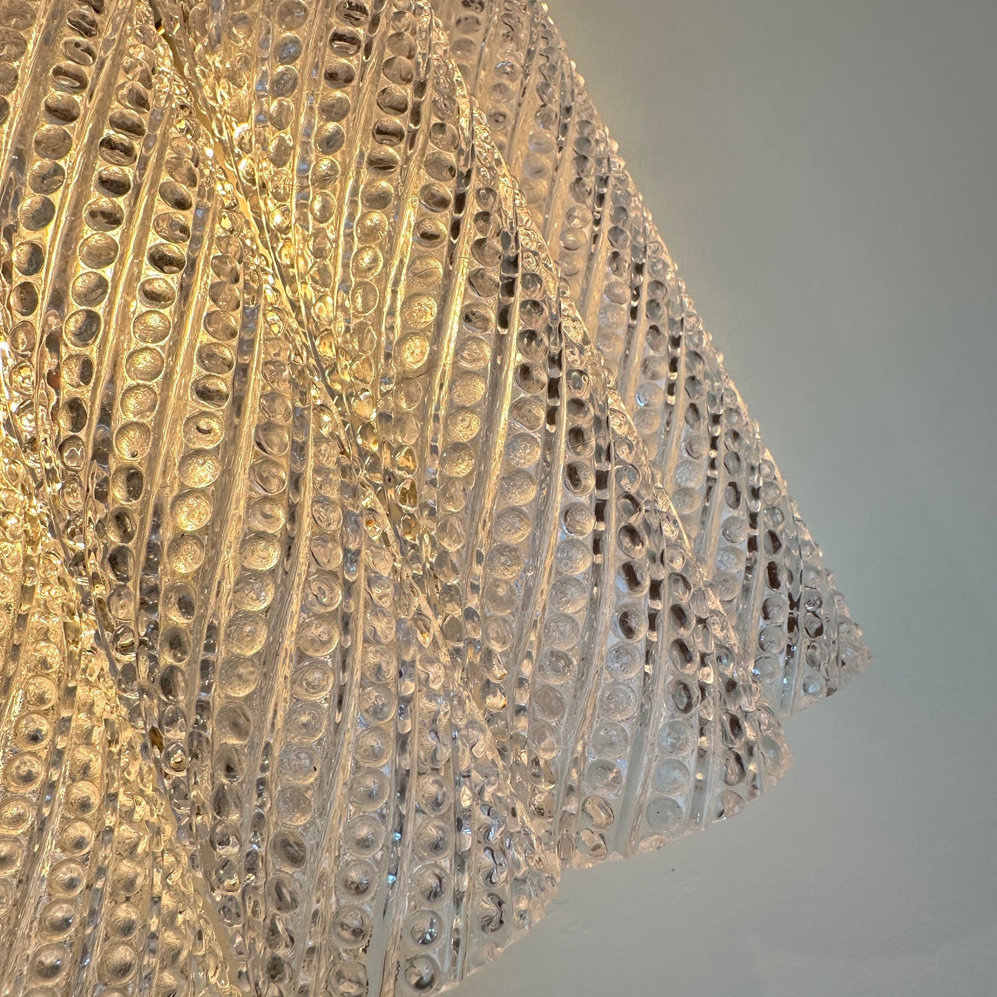 Italian Murano tube glass wall light, 1960s