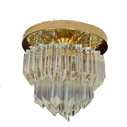 Murano glass ceiling light 3 tiers drops