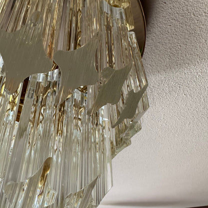 Murano glazen plafondlamp 3 niveaus druppels