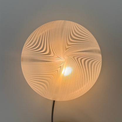 Italian Murano spiral ceiling or wall light