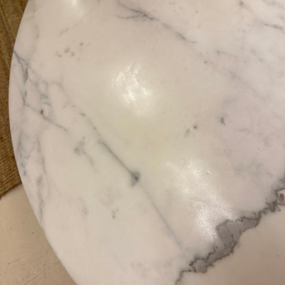 Round coffetable white carrara marble