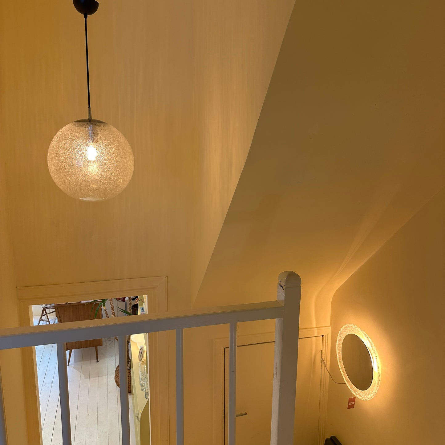 XL Peill & Putzler bolvormige hanglamp met bubbelglas