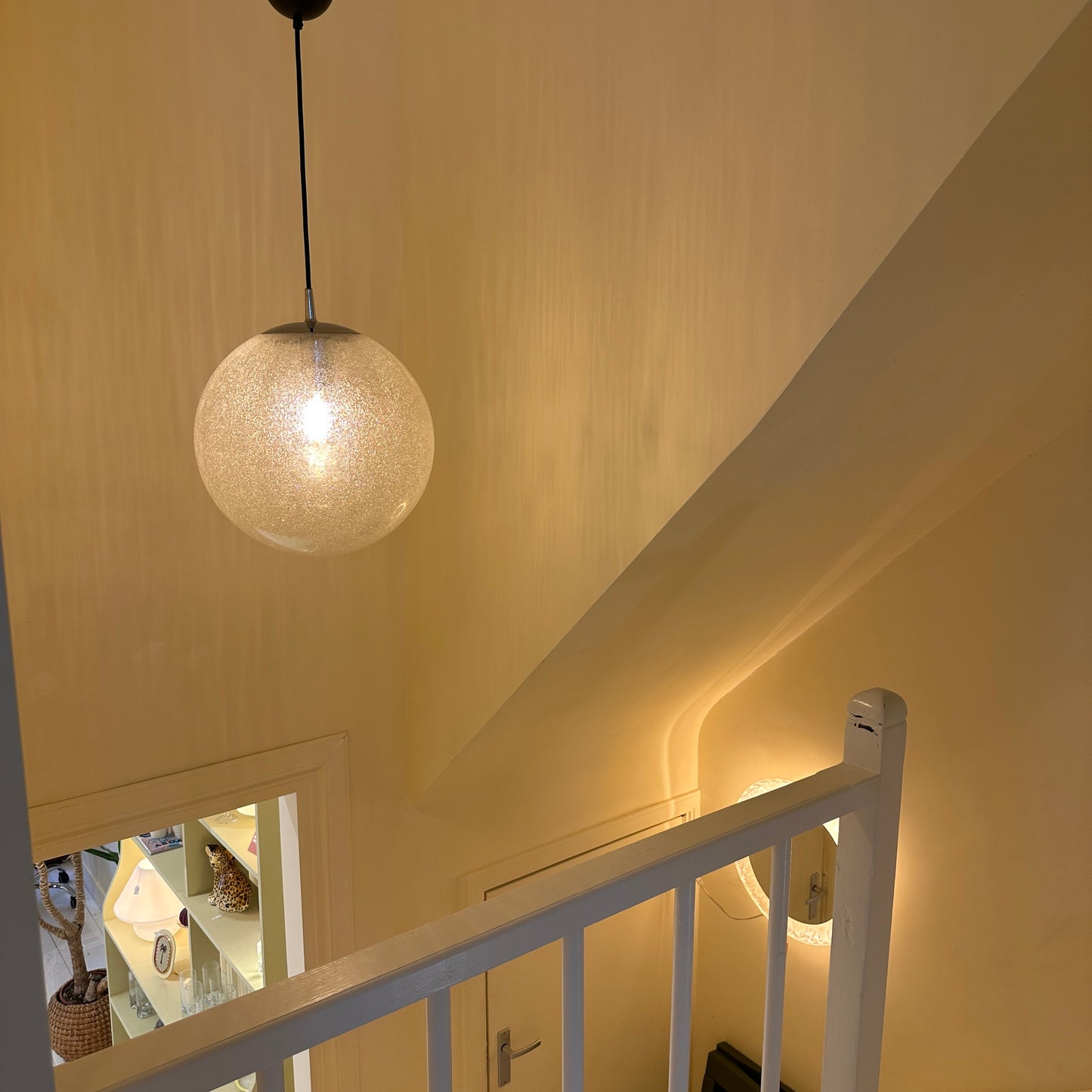 XL Peill & Putzler bolvormige hanglamp met bubbelglas