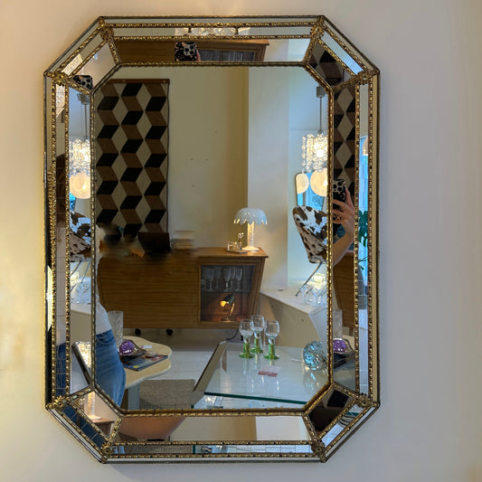 1980s Spanish Octagon mirror