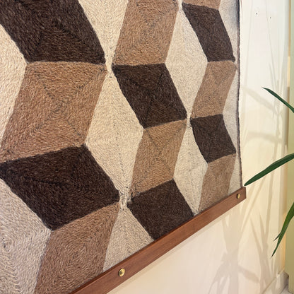 Handwoven Italian Sisal Tapestry