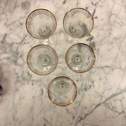 French liqueur glasses