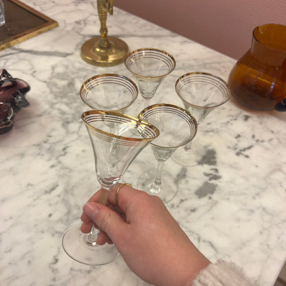 French liqueur glasses