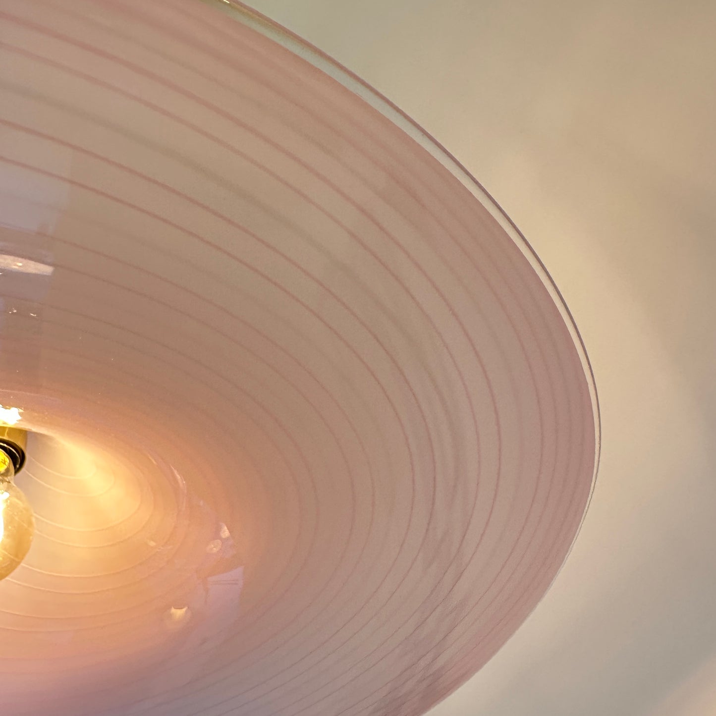 Italian La Murrina pink swirl hanging light