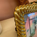 Pictureframe gold ropeband – Vintage Pareltjes