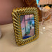 Pictureframe gold ropeband – Vintage Pareltjes